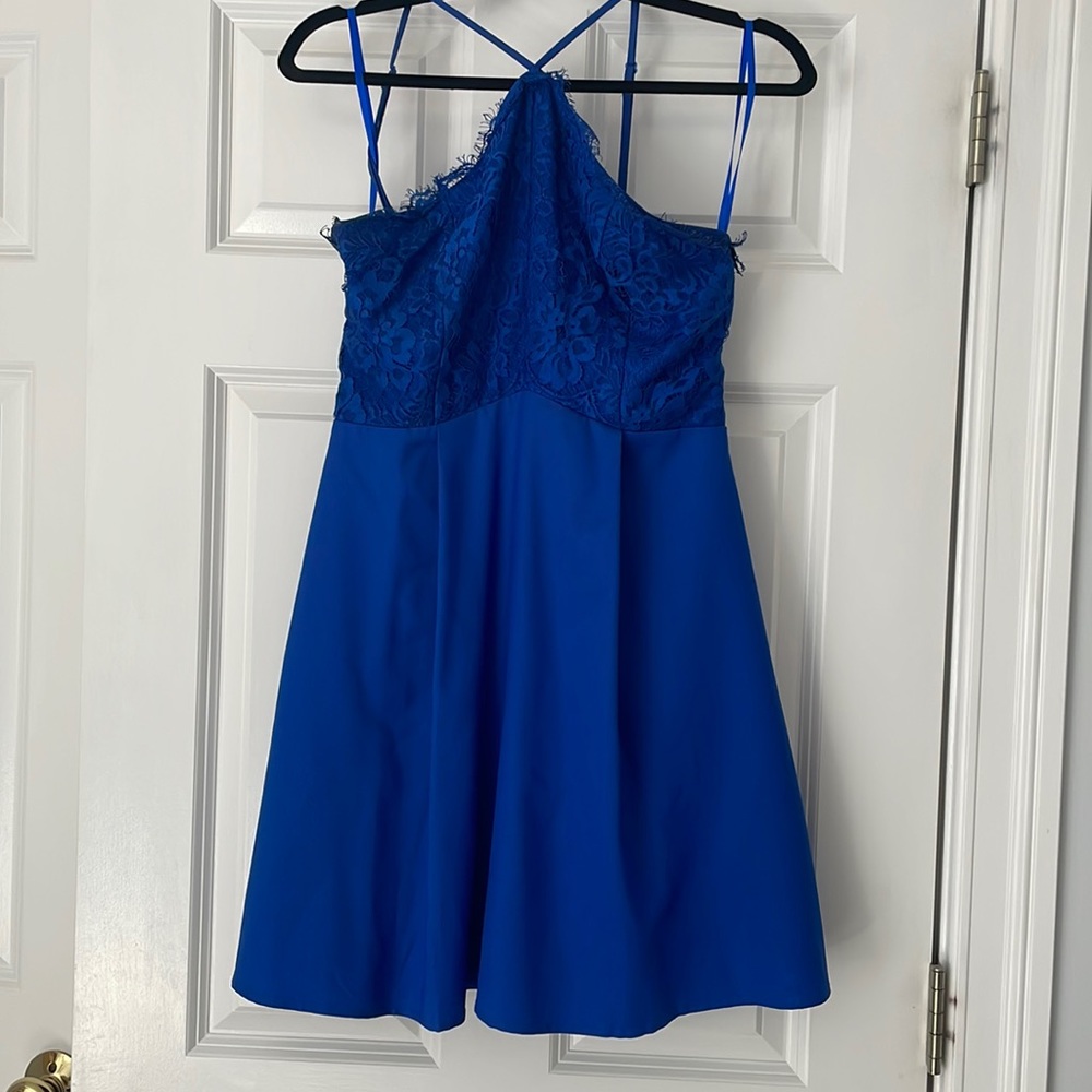 Royal blue semi formal dress